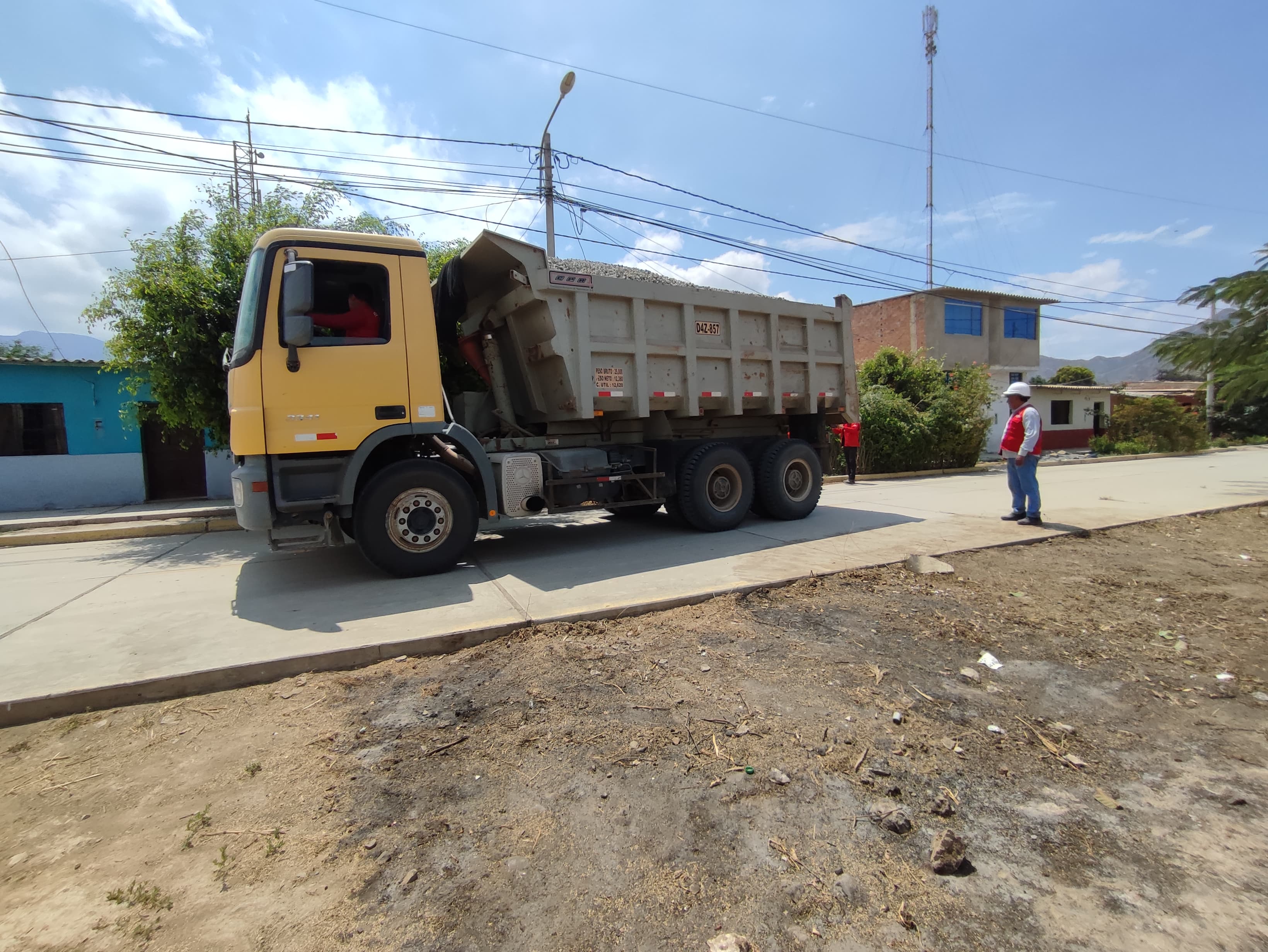 Excavadora en acción