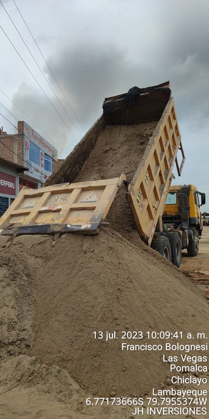 Compactadora en obra